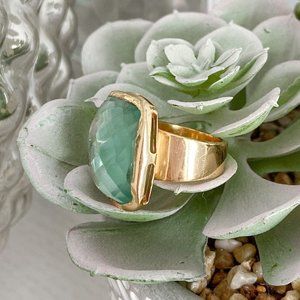 Julie Vos Turquoise Statement Ring